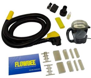 flowbee home haircutting system with flowbee super mini-vac – clipper head/hose, vacuum & accessories included.