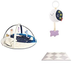 skip hop celestial dreams collection activity gift set for baby: activity gym, moonglow jitter, playspot mat
