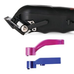 Stylecraft Rebel Professional Super-Torque Cordless Hair Clipper (Modular Lids: Pink, Blue, Black Included), Black Diamond Carbon Fusion Faper Blades