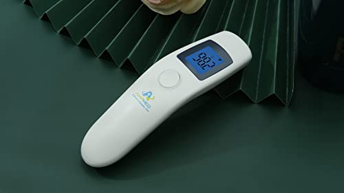 Amplim No Touch Forehead Thermometer - Non-Contact Digital Infrared Thermometer - Medical Grade, Hygienic, Accurate, Instant Read, Touchless Thermometer for Adults, Kids, and Baby - FSA HSA Eligible