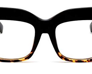 FEISEDY Square Oversized Glasses Frame Eyewear Women B2475