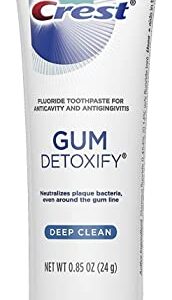 Crest Gum Detoxify Toothpaste, Deep Clean, Travel Size, 0.85 oz (24g)- Pack of 2