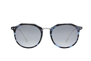 zenni blokz blue light blocking sunglasses uv filters reduce eyestrain, round azurite mixed materials frame for women men