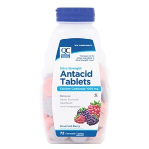quality choice extra strength assorted berries antacid chewable 96 each (2)