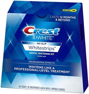 crest 3d no slip whitestrips professional effects teeth whitening kit 20 ea