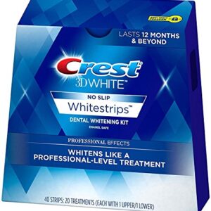 Crest 3D No Slip Whitestrips Professional Effects Teeth Whitening Kit 20 ea