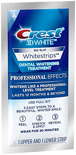 Crest 3D No Slip Whitestrips Professional Effects Teeth Whitening Kit 20 ea