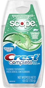 crest pls scp white liq f size 4.6z crest complete tartar cntrl whitening w/ scope liq gel toothpaste mint frsh
