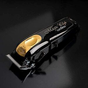 WAHL Magic Clip Gold & Black & Limited Edition Hair clipper Professional Cordless Made in USA- With 8 combs