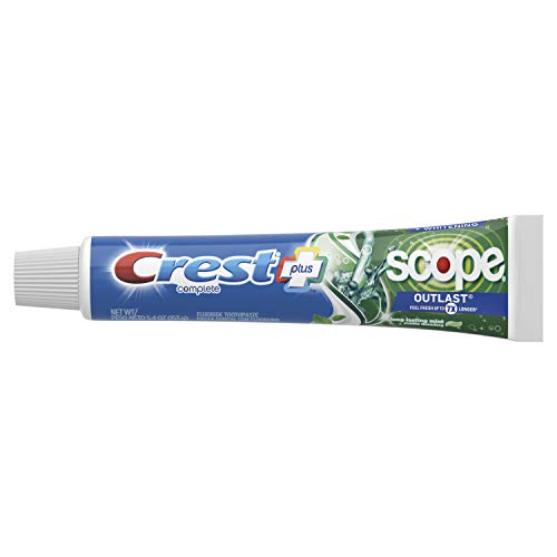 Crest Complete Whitening + Scope, Long Lasting Mint Toothpaste, Triple Pack (3 Count of 5.4 oz Tubes), 16.2 oz