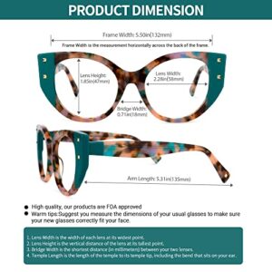 VOOGLAM Voogueme Oversize Cat Eye Glasses Frame for Women Kornegay