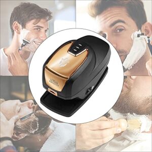 Hot Lather Machine Lather Machine Barber Latherizer Machine for Shaving Professional Lather Maker Shaving Cream Warmer Hot Lather Machine Gifts for Men Husband Dad Barber (Black)