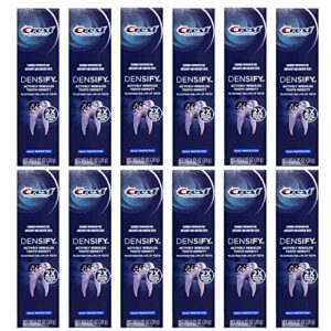 crest pro-health densify daily protection toothpaste, travel size 0.85 oz (24g) – pack of 12