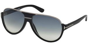 tom ford ft0334s 02w black dimitry pilot sunglasses lens category 3 size 59mm