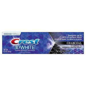 crest, toothpaste 3d white charcoal, 4.1 ounce