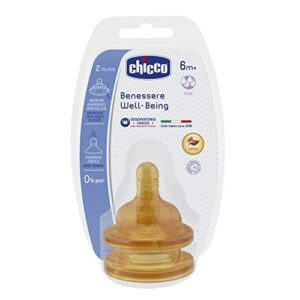 Chicco Teat Rubber Wellness Food Flow 2 Pieces