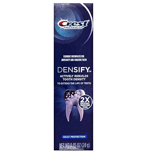 Crest Pro-Health Densify Daily Protection Toothpaste, Travel Size 0.85 oz (24g) - Pack of 6, Travel, 0.85 Ounce