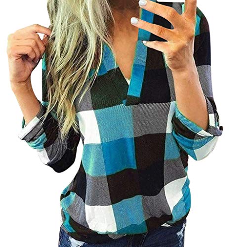 Women's Crew Neck Ruffle Lantern Sleeve Causal Tunic Shirts Tops Blouse with Smocked Cuffs Plus Size Tops for Women 3X Punk Light Blue