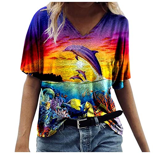 Womens Short Sleeve Tops Summer Womens Tops Black Womens Tops Ladies Tunics Casual Shirts Short Sleeve Hoodie Pullover Blouses Loose Fitting Tees Fashion Clothing Sweatshirts