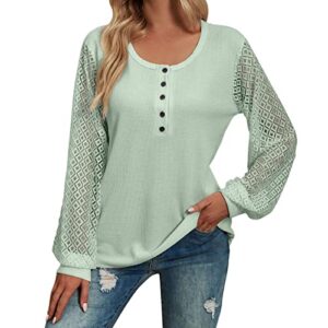 flannel shirts for women without pockets sweatshirts for women crewneck long sleeve shirts tunic tops for leggings green