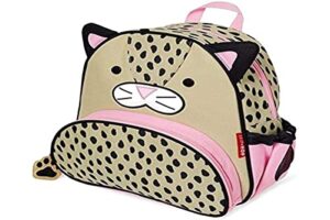 skip hop toddler backpack, zoo preschool ages 3-4, leopard