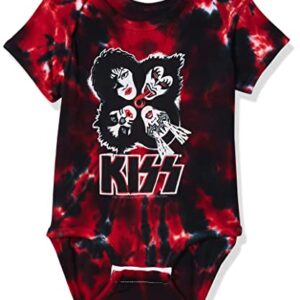 Liquid Blue baby boys Kiss Faces Burst Onesie T Shirt, Tie/Dye, 12-18 Months US