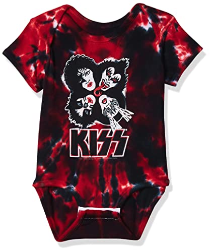 Liquid Blue baby boys Kiss Faces Burst Onesie T Shirt, Tie/Dye, 12-18 Months US