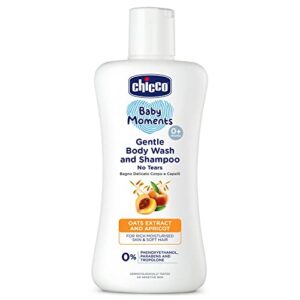 chicco baby moments gentle body wash and shampoo (16.9 fl oz)