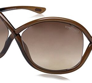 Tom Ford Women's FT0009 Sunglasses, Brown