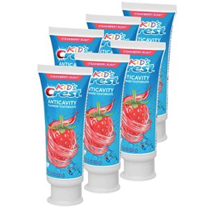 crest toothpaste 4.2 ounce kids strawberry rush (pack of 6)