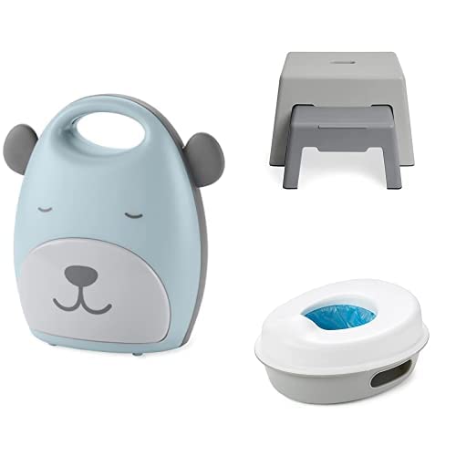 Skip Hop Toddler Training Gift Set with Night Light, Step Stool, and 3 in 1 Potty Training Seat