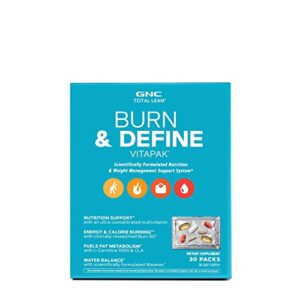 gnc total lean total lean burn & define vitapak – 30 vitapaks