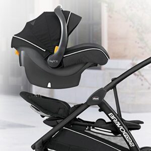 Chicco BravoFor2 LE Standing/Sitting Double Stroller - Crux | Black