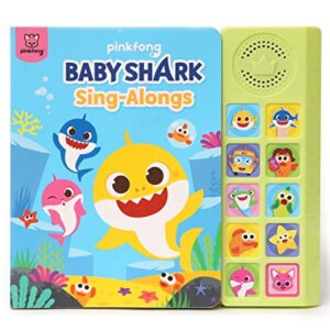 Baby Shark Sing-Alongs 10 Button Sound Book | Baby Shark Toys | Learning & Education Toys | Interactive Baby Books for Toddlers 1-3 | Gifts for Boys & Girls