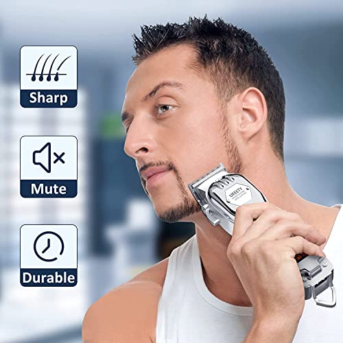Ukeety Hair Clippers for Men,Professional Hair Cutting Kit Cordless Close Trimmer with LED Display Beard Trimmer Barbers Men Women Kids Clipper Set Full Metal Rechargeable Grooming Kit
