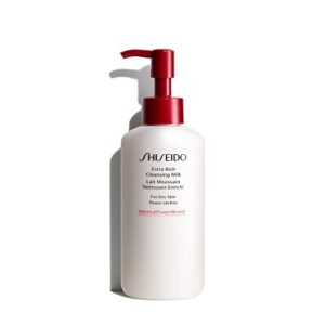 shiseido extra rich cleansing milk – 125 ml – gentle cleanser for hydrated, moisturized skin – gentle & soap free – for dry skin, very dry & sensitive skin