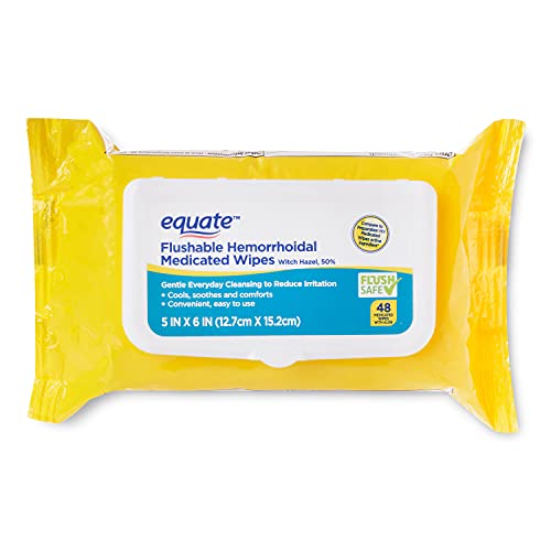 FLUSHABLE HEMORROIDAL MEDICATED WIPES