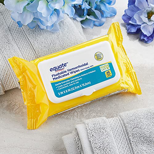 FLUSHABLE HEMORROIDAL MEDICATED WIPES