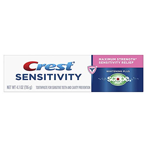 CREST Sensitivity Whitening Plus Scope Toothpaste, 4.1 Oz (Pack of 2)