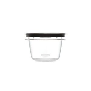 Rubbermaid (2 Pack) Premier Food Storage Containers 2 Cup Capacity Clear Plastic Stain Resistant Freezer Safe Microwave Safe