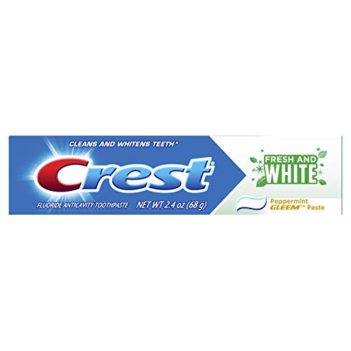 Crest Fresh & White Toothpaste, Peppermint Gleem Paste, 2.4 oz