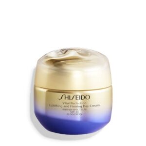 shiseido vital perfection uplifting and firming day cream spf 30-50 ml – broad-spectrum spf 30 anti-aging moisturizer – visibly lifts, firms & improves appearance of fine lines & wrinkles