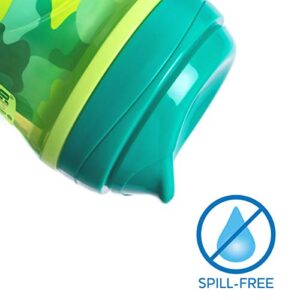 Chicco Insulated Rim Spout Trainer Spill Free Baby Sippy Cup 9 oz. - Two Pack, Green/Teal