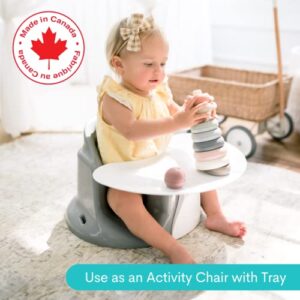 Upseat Baby Floor Seat Booster Chair for Sitting Up with Removable Tray for Meals and Playtime, Developed with Physical Therapists for Safe and Healthy Hip Development and Posture