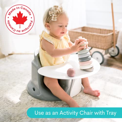 Upseat Baby Floor Seat Booster Chair for Sitting Up with Removable Tray for Meals and Playtime, Developed with Physical Therapists for Safe and Healthy Hip Development and Posture