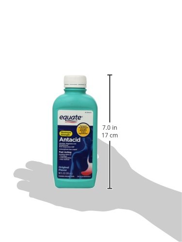 Equate - Antacid/Anti-Gas Liquid - Maximum Strength, Original Flavor, 12 fl oz