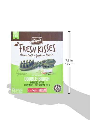 Merrick Fresh Kisses Medium Oral Care Dental Dog Treats for Dogs 25-50 Lbs