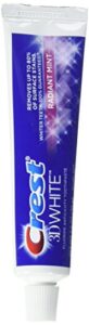 crest 3d white toothpaste – radiant mint – net wt. 2.5 oz – pack of 3