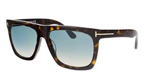 tom ford ft0513 morgan square sunglasses, dark havana, 57-16-140