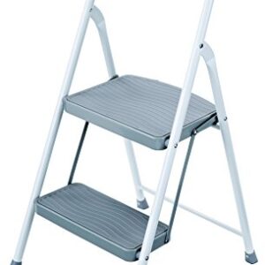 Rubbermaid RMS-2 2-Step Steel Step Stool, 225-pound Capacity, White